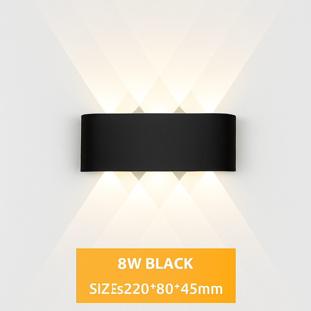 Wandlampe LED Außen wasserdicht IP65 Innenwandleuchte 4W 6W 8W 10W Gartenlichter Aluminium Schlafzimmer Wohnzimmer Treppenbeleuchtung
