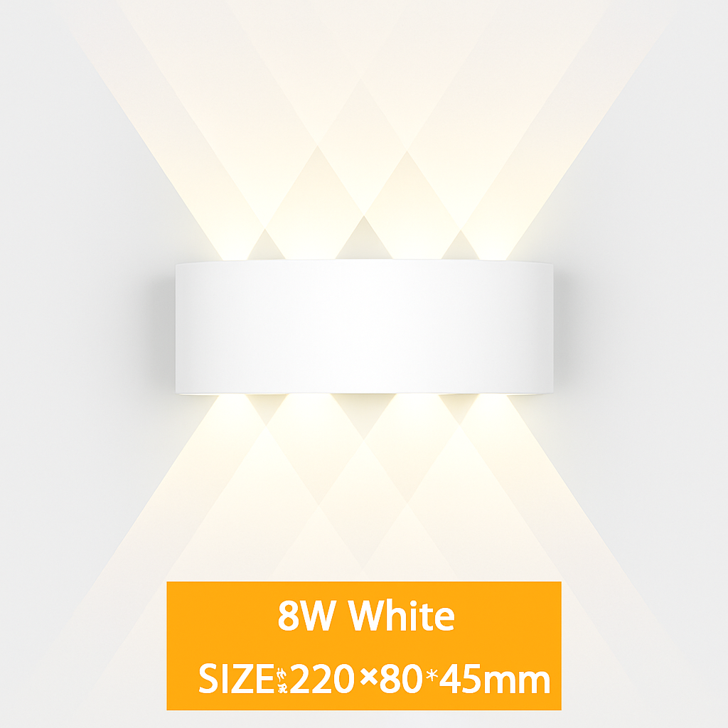 Wandlampe LED Außen wasserdicht IP65 Innenwandleuchte 4W 6W 8W 10W Gartenlichter Aluminium Schlafzimmer Wohnzimmer Treppenbeleuchtung
