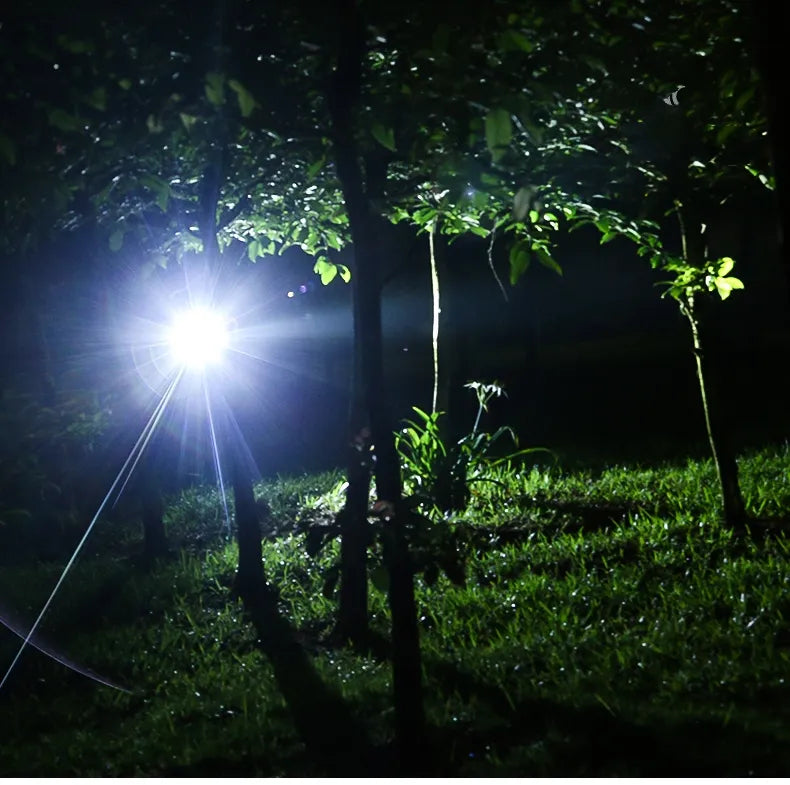 Wiederaufladbare Wasserdichte LED Stirnlampe mit Zoomfunktion für Outdoor