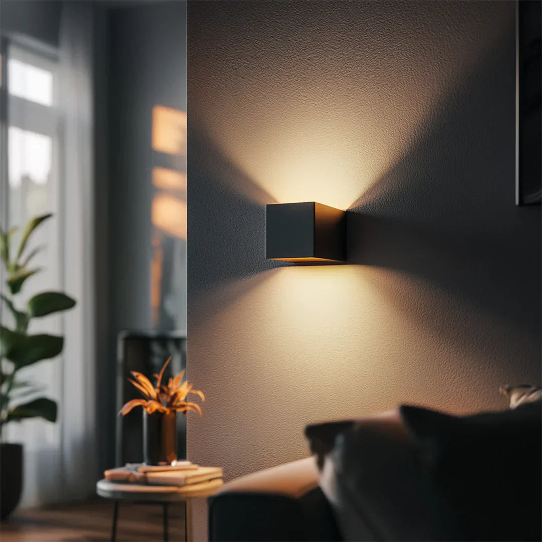 LuxeLumen Wasserdichte Wandleuchte | Verstellbarer Abstrahlwinkel für optimale Beleuchtung