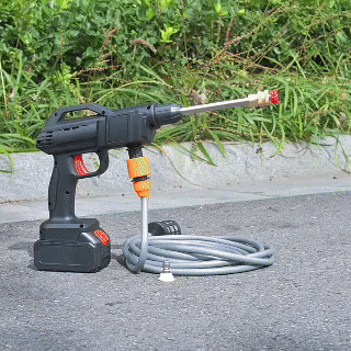 PowerWash | Elektrischer Hochdruckreiniger mit Akku und 3 Düsen
