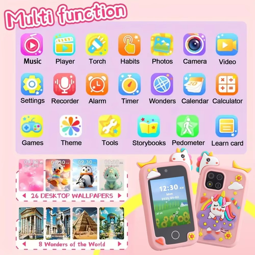 Bildungsförderndes Spielzeug für Kinder in Form eines Smartphones