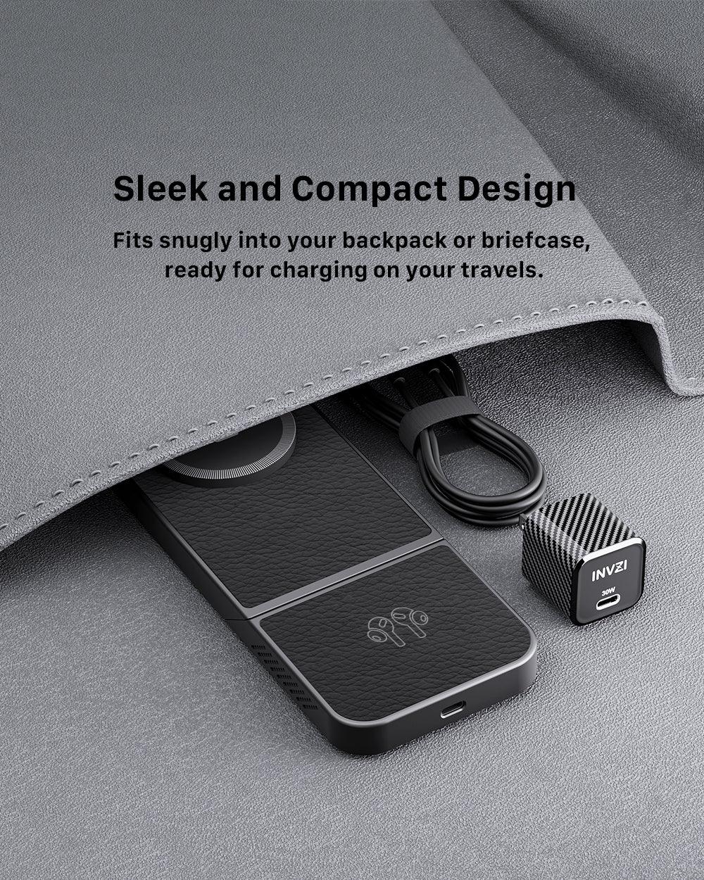 LuxCharge Elite Drahtlose Hub | 3-in-1 Schnellladungslösung für nahtlosen Komfort