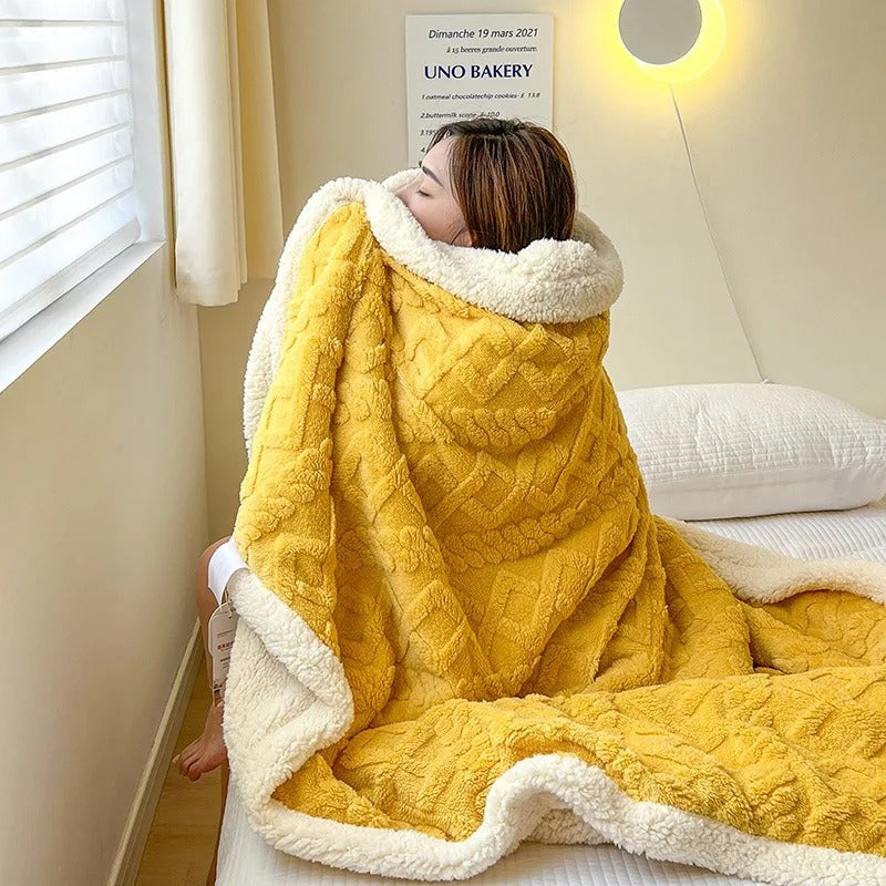 Dicke Winter-Fleece-Decke - LuxyCozy