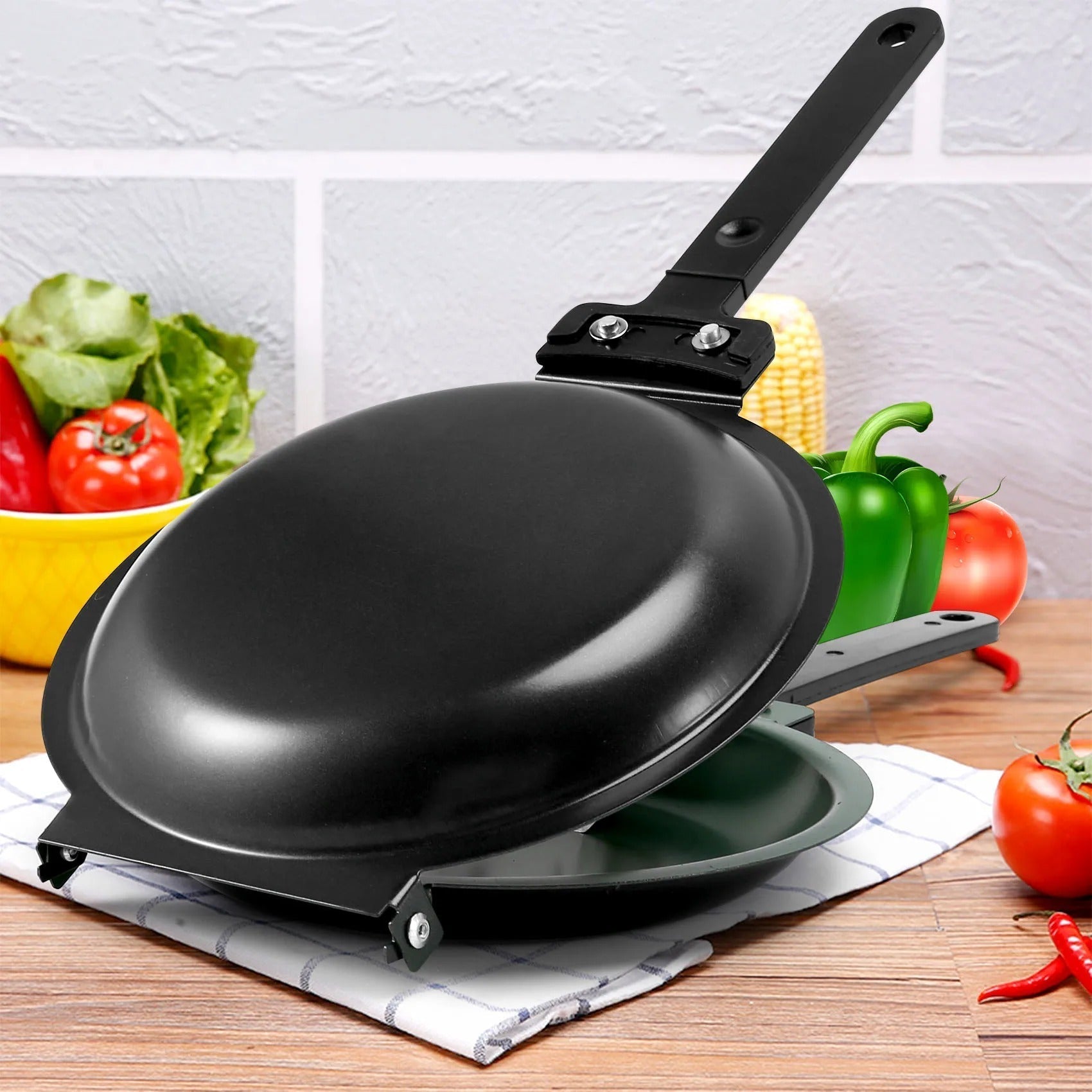MasterPan Doppelseitige Antihaftpfanne – Für perfektes Kochen ohne Anhaften