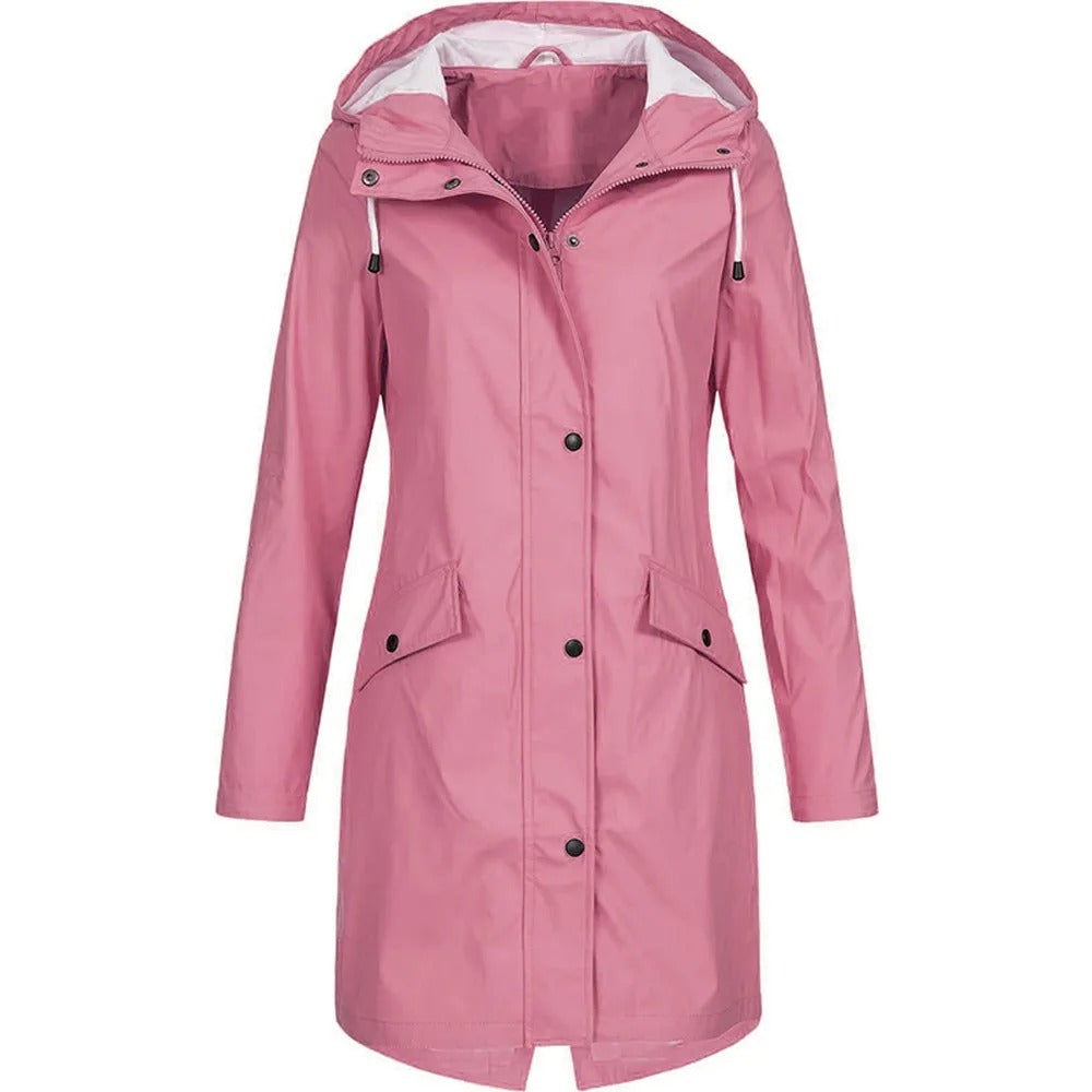 Damen Regenjacke mit Kapuze – Leichter Schutz gegen Regen