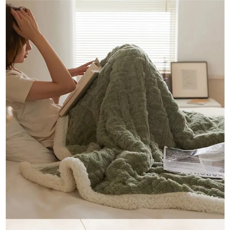 Dicke Winter-Fleece-Decke - LuxyCozy