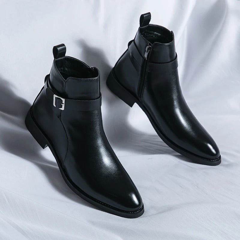 Elegante Lederstiefel für Herren | Komfort
