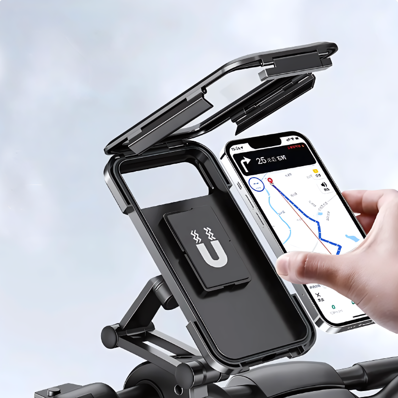 SafeRide Wasserdichte Handyhalterung – 360° Drehbar für Fahrrad und Regenwetter