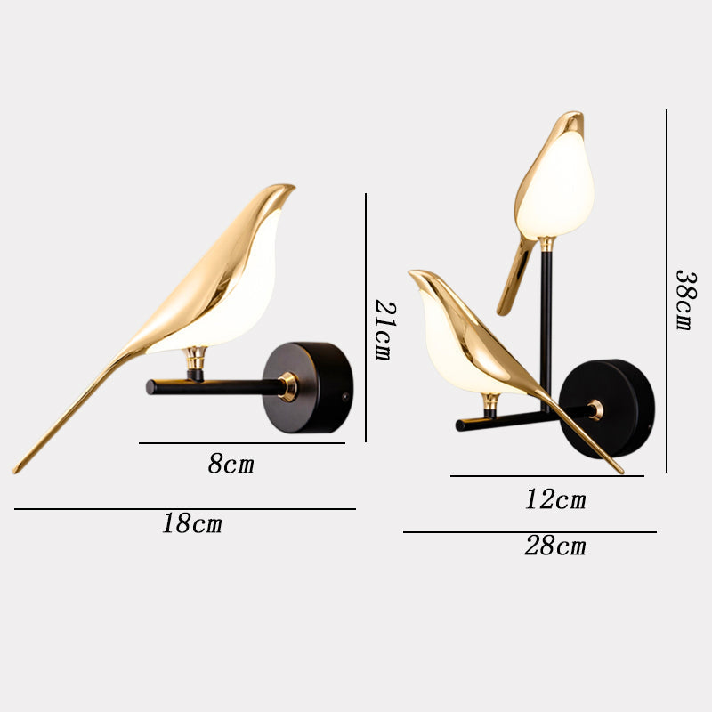 MrBird™ | Moderne Wandlampe in Form von Vögeln