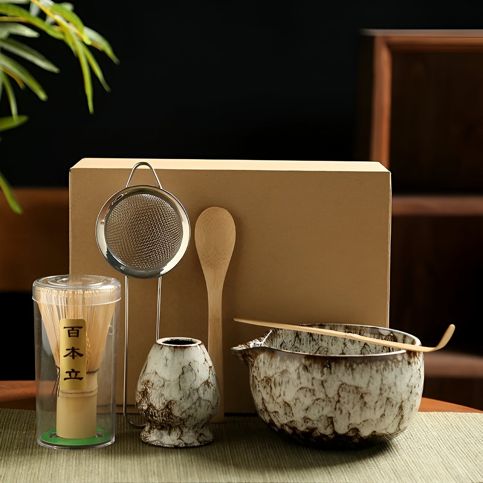 Matcha Keramikset - Traditionelle Tee-Zeremonie | 6 Teile