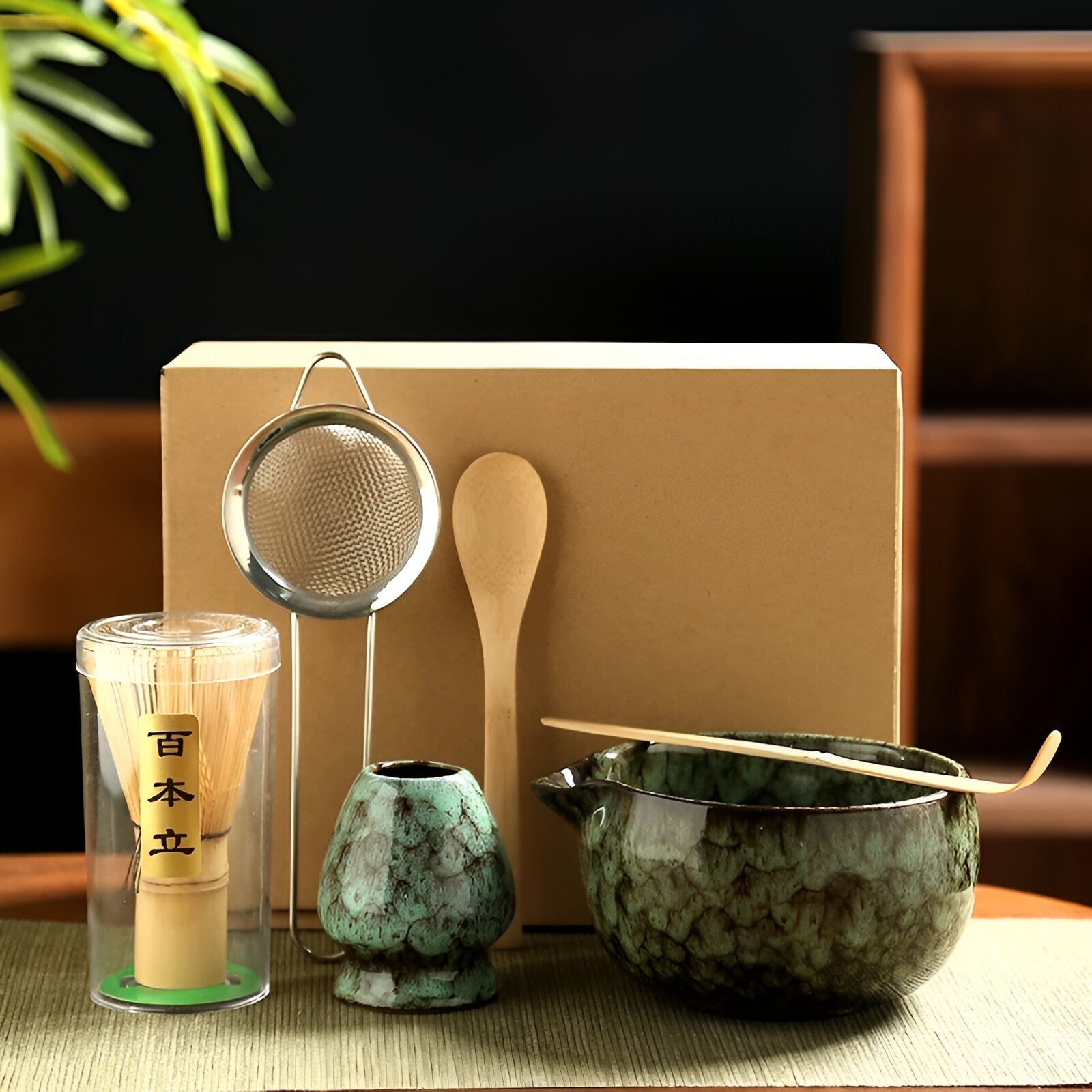 Matcha Keramikset - Traditionelle Tee-Zeremonie | 6 Teile