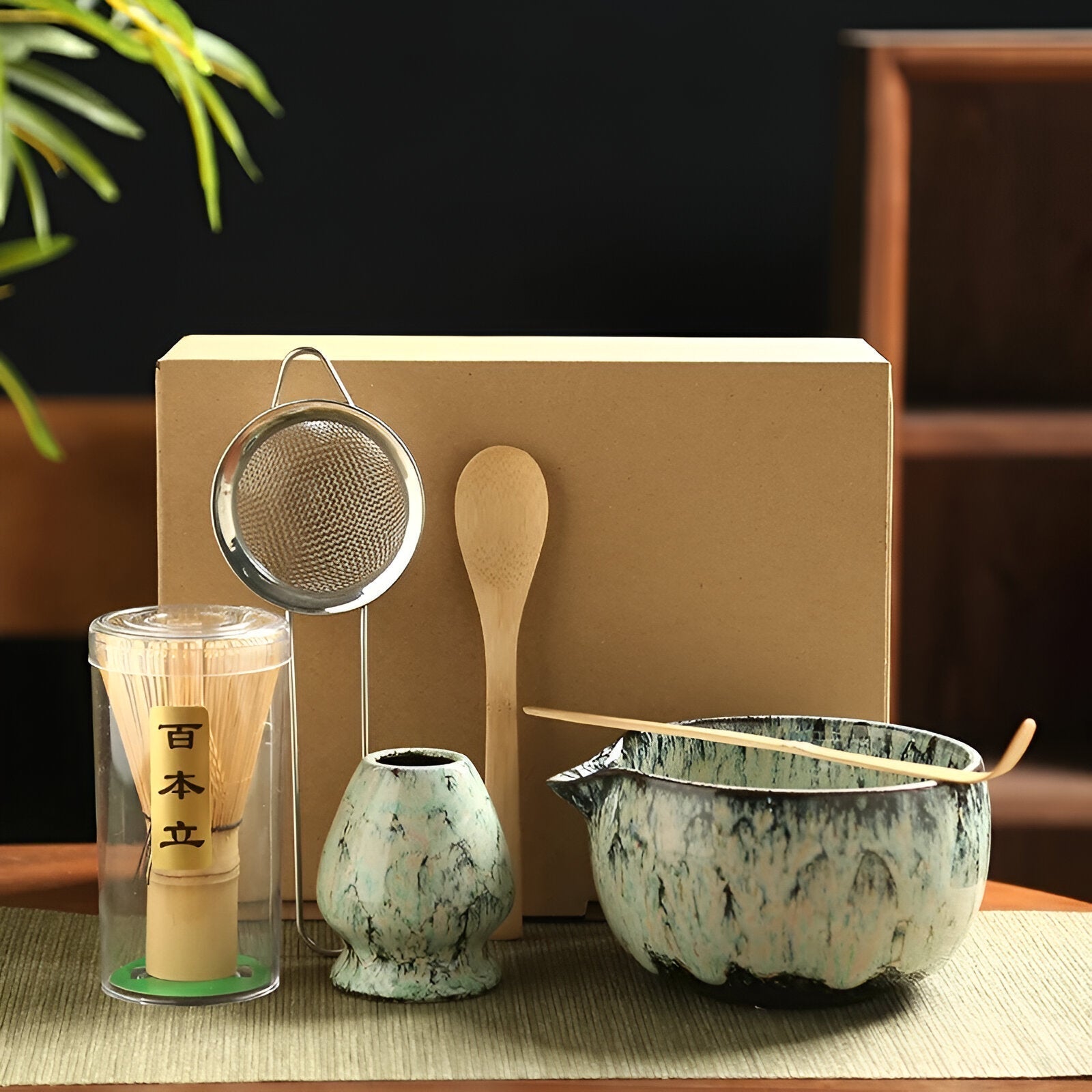 Matcha Keramikset - Traditionelle Tee-Zeremonie | 6 Teile