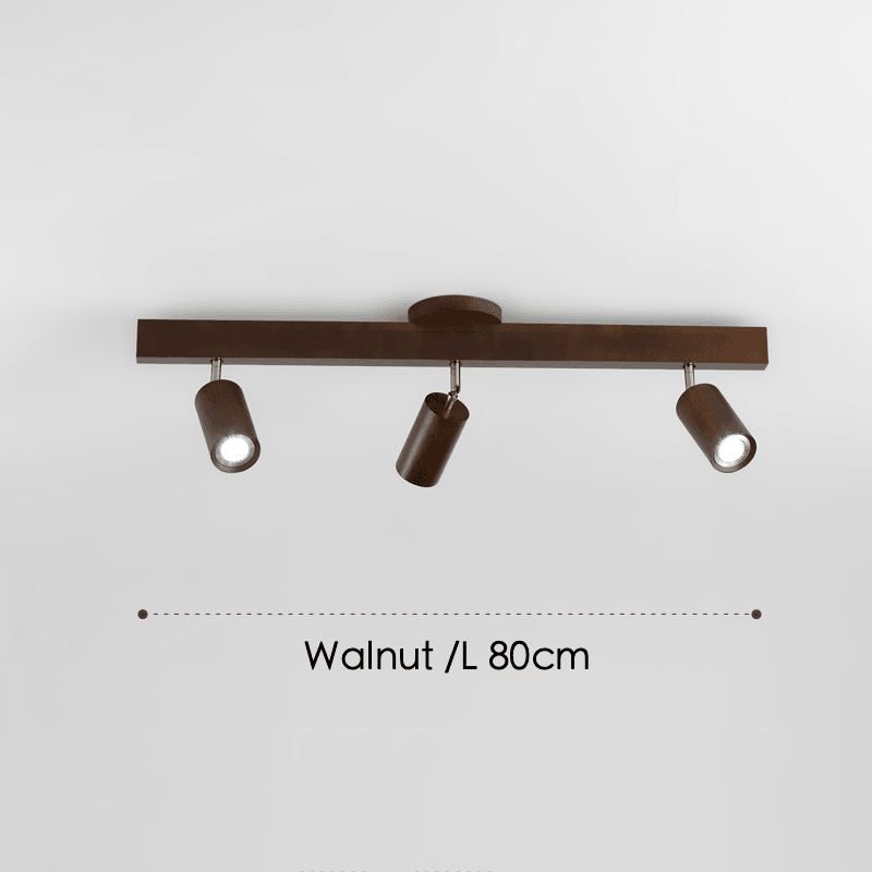 Verstellbare Holz-Deckenlampe Minimalistisch Massivholz