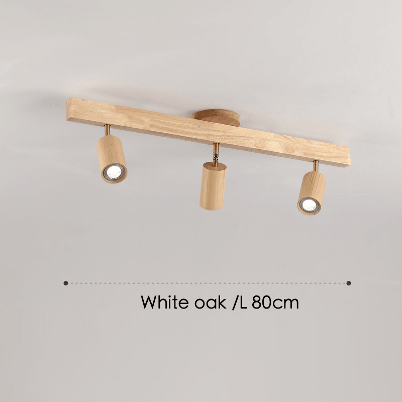 Verstellbare Holz-Deckenlampe Minimalistisch Massivholz