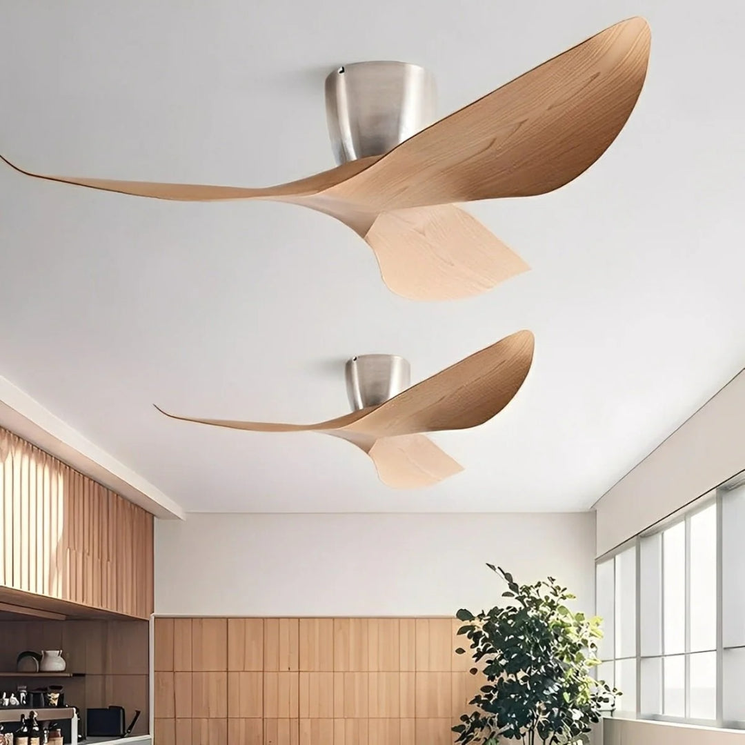 Nelvarn – Minimalistischer Deckenventilator mit Flügeln