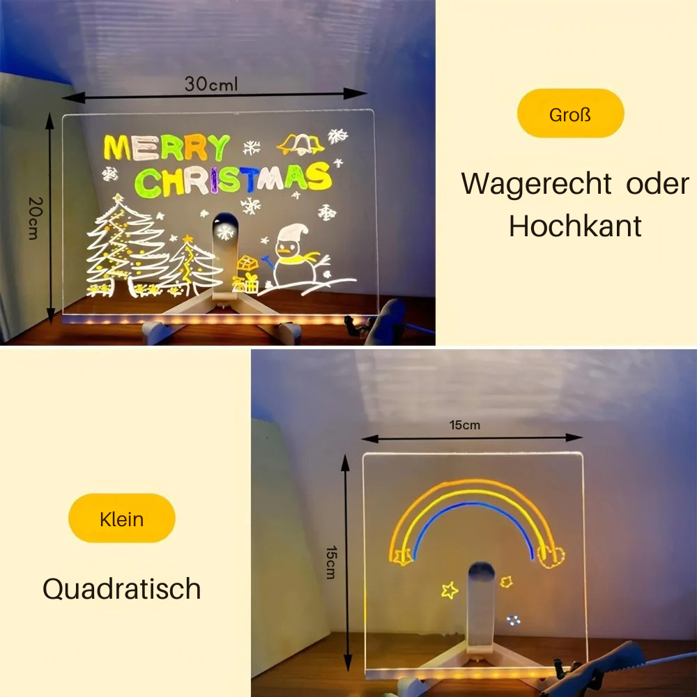 LumiArt LED-Zeichentafel | Kreative Zeichentafel für brillante Kunstwerke