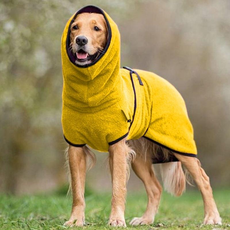 Fleece-Hundejacke mit Kapuze für Wärme und Komfort