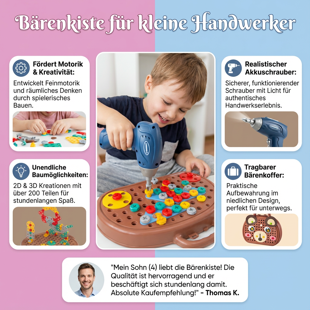 Kinder Berenkiste für kreative Handwerker