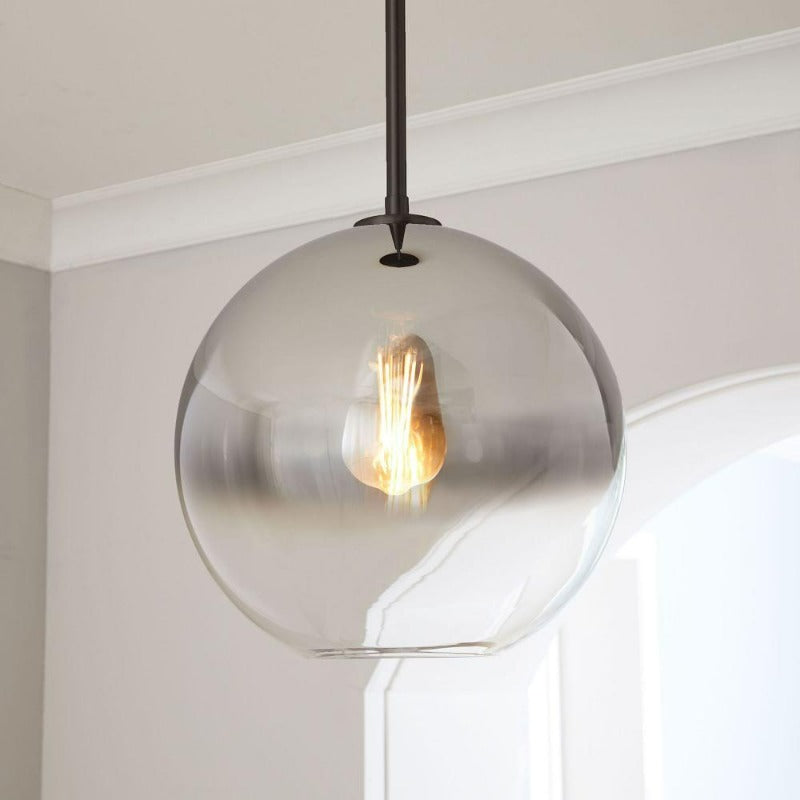 Frendorf | Glaskugel Pendelleuchte | Modernes Messing Design