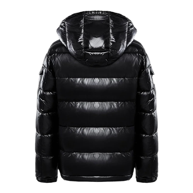 Glänzende Daunenjacke Damen – Leichte Wasserabweisende Winterjacke mit Luxuswärme