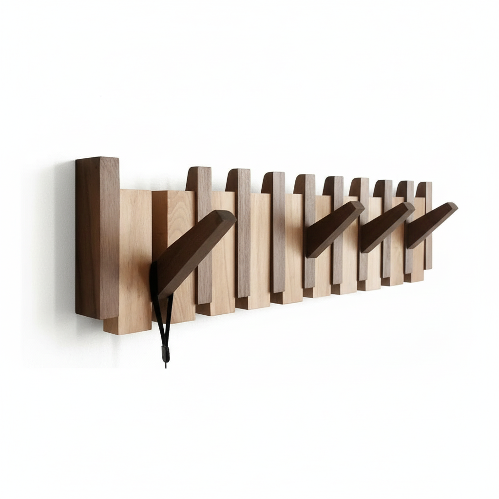 Eleganter Holzkleiderständer für Pianohänger Kleideraufbewahrung