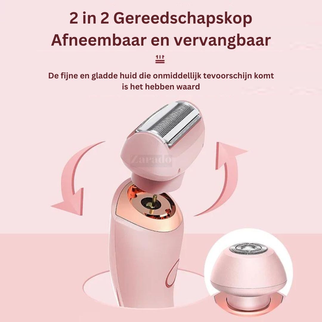 SmoothGlam | 2-in-1 Rasierer für Frauen