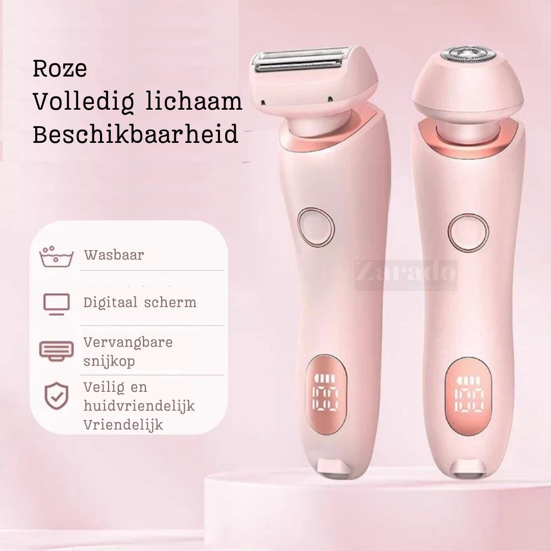 SmoothGlam | 2-in-1 Rasierer für Frauen