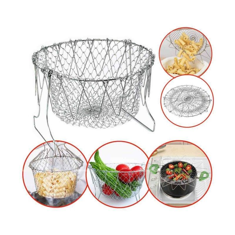 GourmetCraft Elite Kochkorb | Vielseitiger Edelstahlkorb für müheloses Kochen und Dämpfen