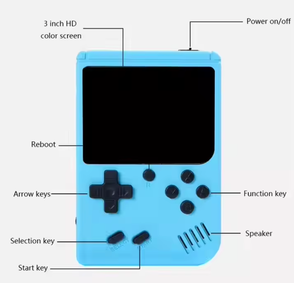 400 i 1 Spielkonsole - Retro Taschenformat Gaming