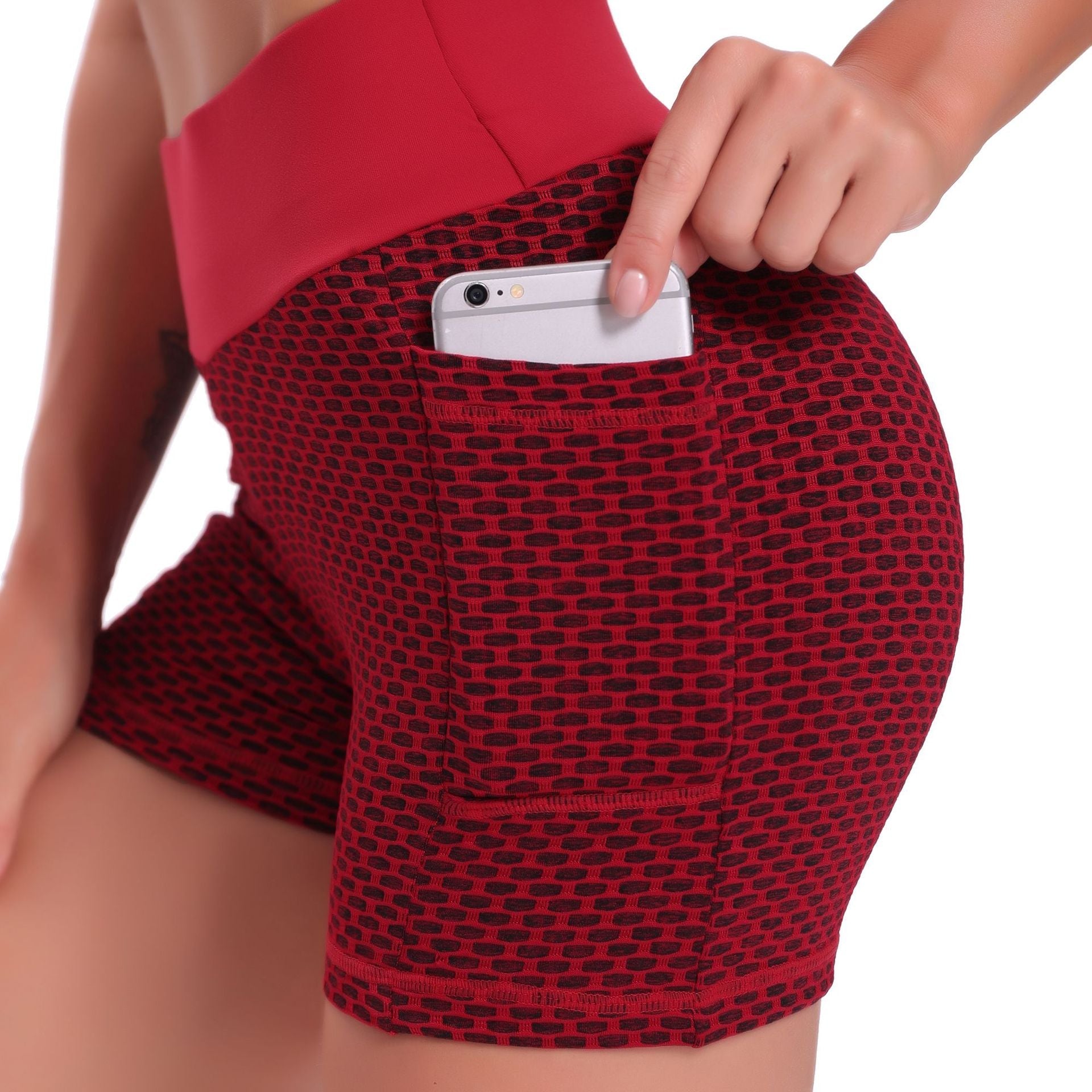 FlexFit Pro Shorts | Atmungsaktive Jacquard Yoga Shorts für Damen, heben und bieten ultimativen Komfort