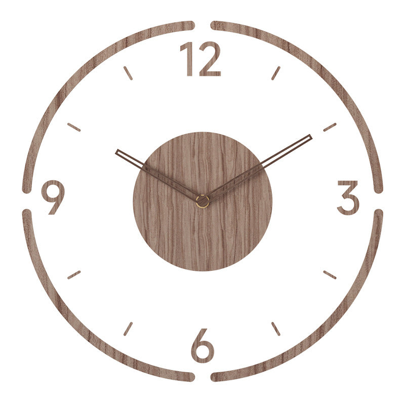 Frendorf Skandinavische Holz Wanduhr WoodWave