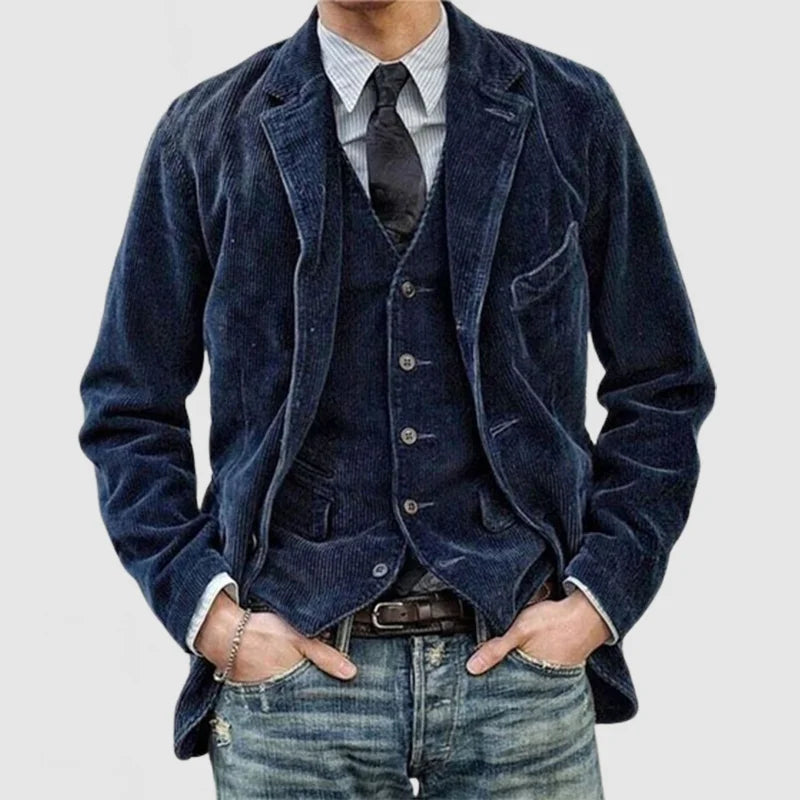 Herrenjacke aus Kord im angesagten Vintage-Stil