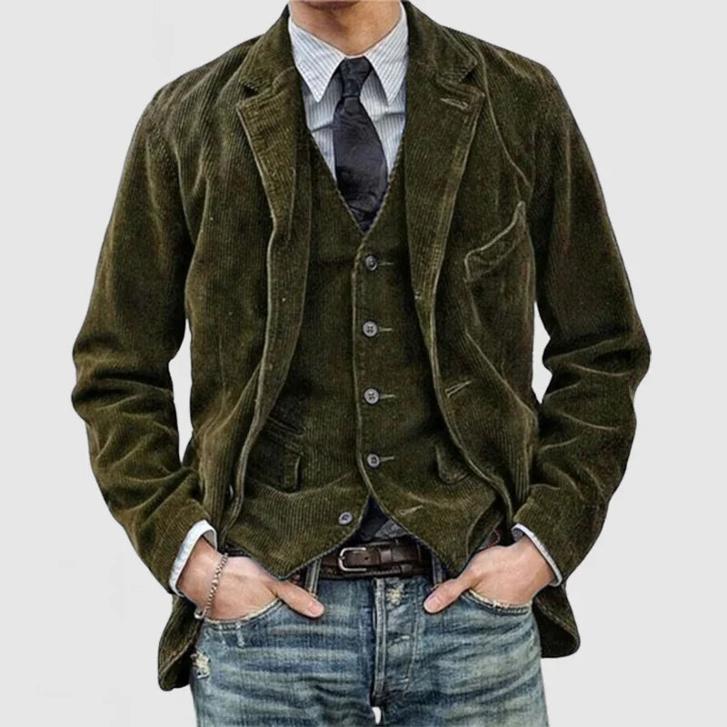 Herrenjacke aus Kord im angesagten Vintage-Stil
