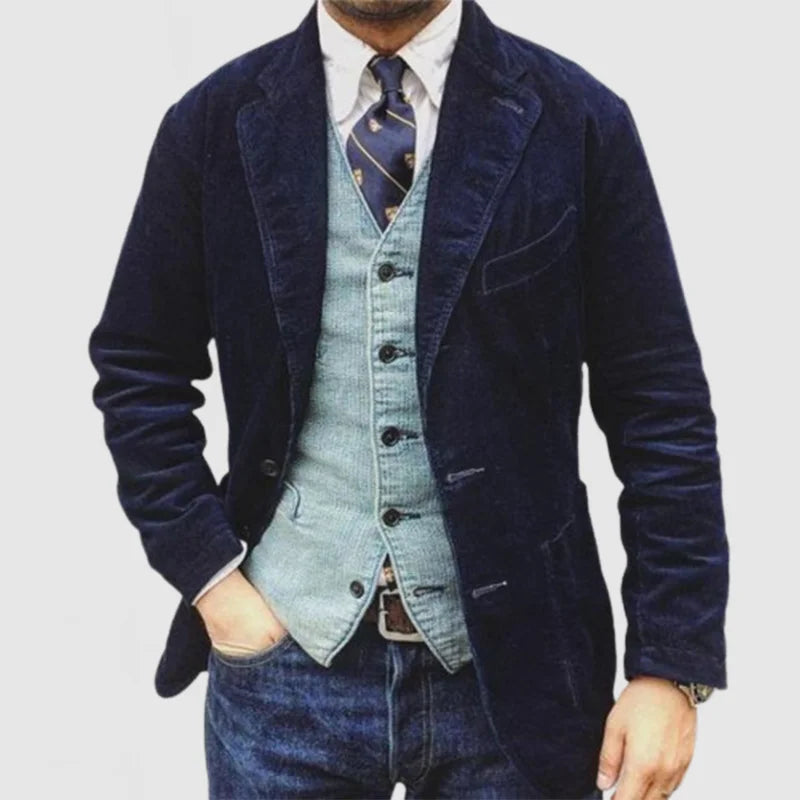 Herrenjacke aus Kord im angesagten Vintage-Stil