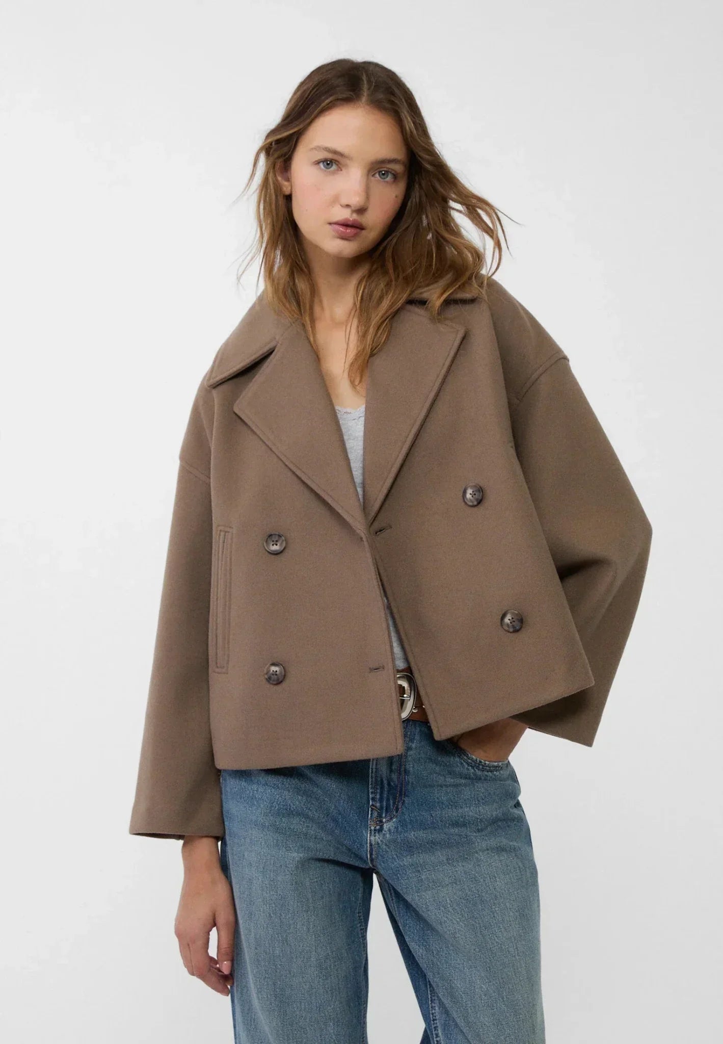 StijlForm Kurze Damenjacke – Elegante Doppelknopfjacke mit zeitlosem Design