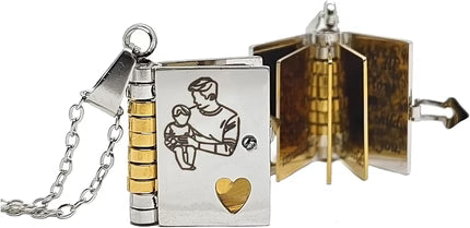 Erinnerungs Buchanhänger Kette – Symbolisches Schmuckstück mit Liebevoller Botschaft
