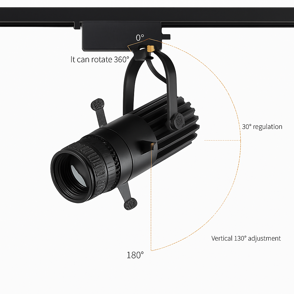Einstellbarer LED-Spot mit verstellbarer Öffnung