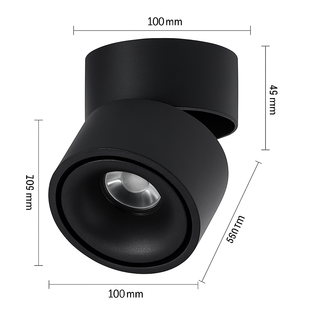 Rund beweglicher LED-Designspot