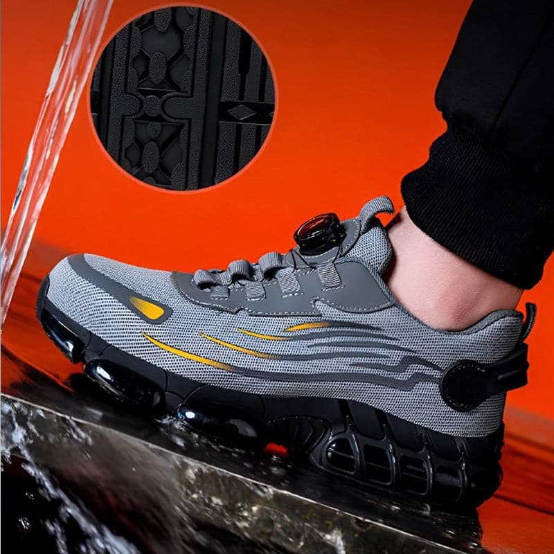 LuxuraGuard Unisex Sicherheitsschuhe | Stilvolle rutschfeste Noppen für optimalen Grip und Sicherheit