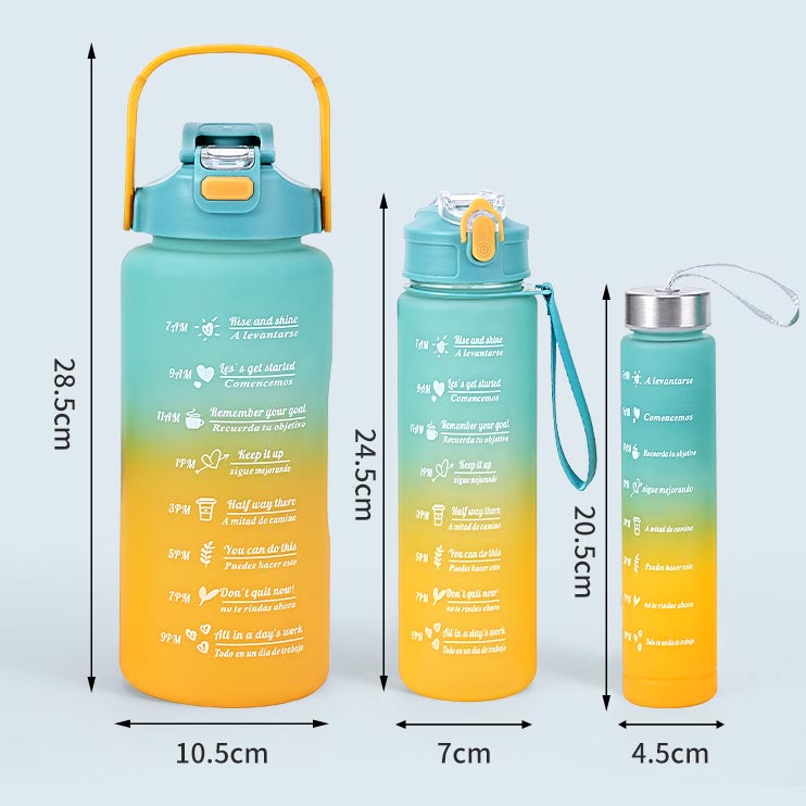 3-IN-1 Motivations-Wasserflasche