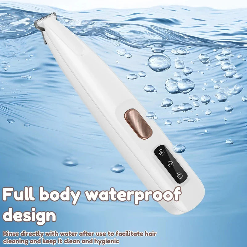 Hundefelltrimmer mit LED-Lampe | Vollständig wasserdichter Haarschneider für Haustiere