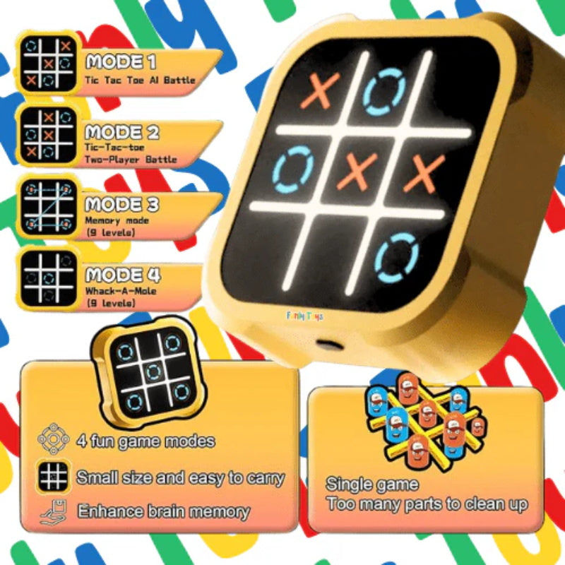 Luxora Elite Tic-Tac-Toe Puzzle-Set | Fesselndes und stilvolles Spiel für endlosen Spaß und strategisches Denken