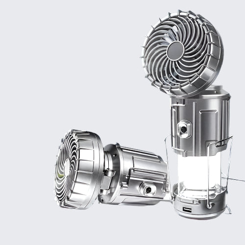 Elegante Licht | 6-in-1 LED Laterne – Tragbar - Ventilator - Wiederaufladbar