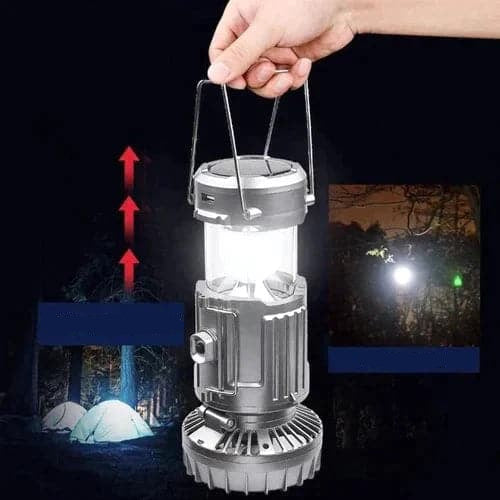 Elegante Licht | 6-in-1 LED Laterne – Tragbar - Ventilator - Wiederaufladbar