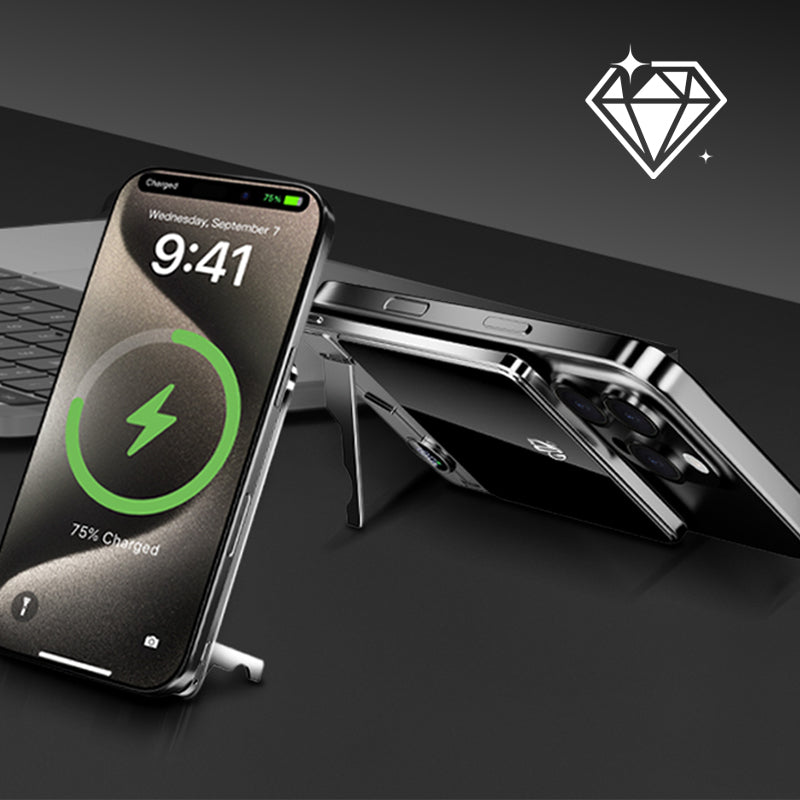 LuxuraTech Dual-Mode Magnetische Powerbank | Vielseitige Lade-Lösung mit integriertem Ständer für ultimativen Komfort
