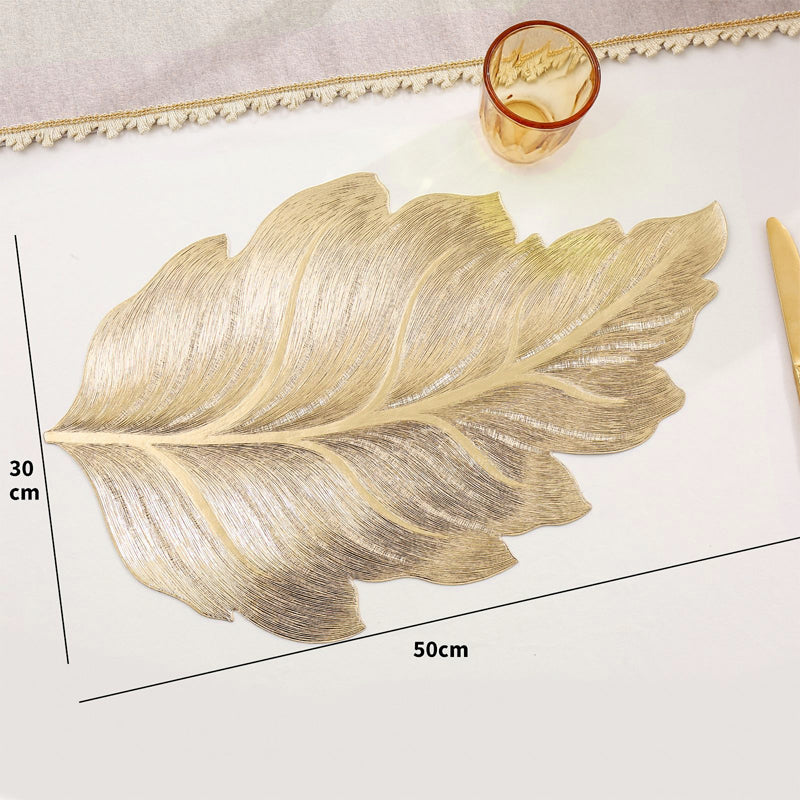Goudblad Luxus Tischunterlage – 3D Elegante Tischunterlage aus PVC