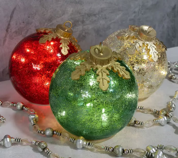 GlowSphere LED-Weihnachtskugel – Warme Sfeerverlichting mit Timerfunktion