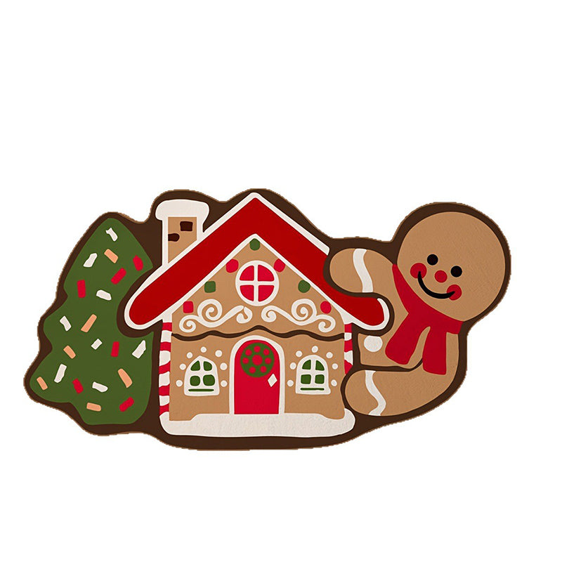 KerstGinger Türmatte Luxus – Absorbierende rutschfeste Weihnachtsfußmatte