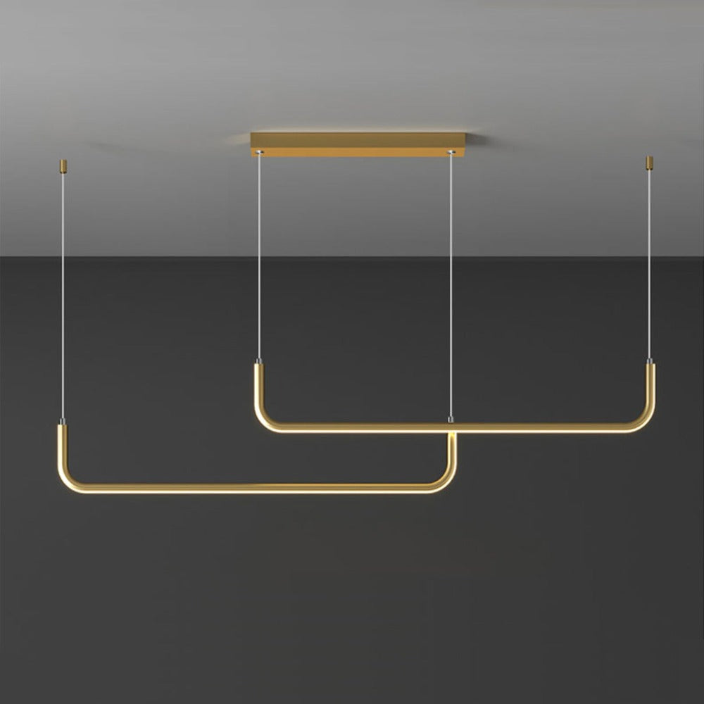 Moderne LED-Hängelampe aus Aluminium im Design Hang